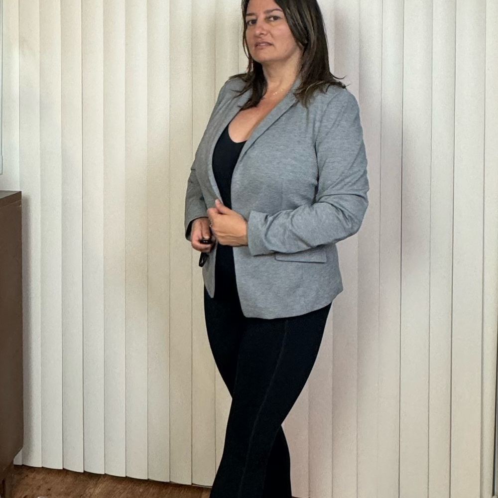 H&M Medium Gray/Grey Blazer Size 12 - Picture 5 of 6